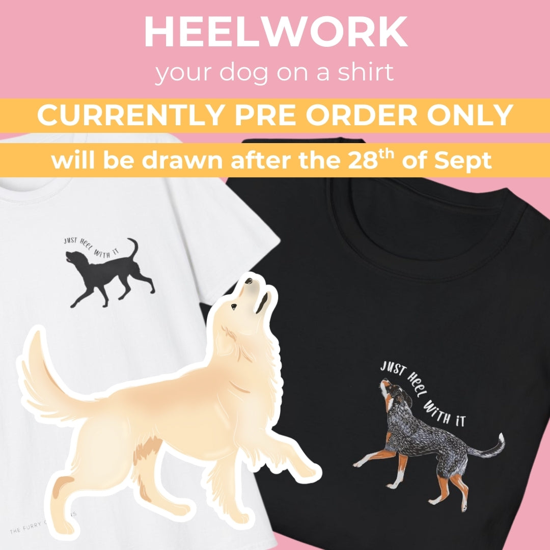 Personalised Just Heel With It Tee + digital drawing for print