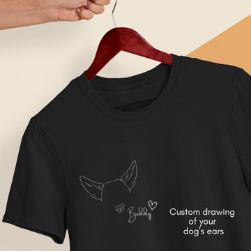 'Custom Dog Ears & Nose' Tee