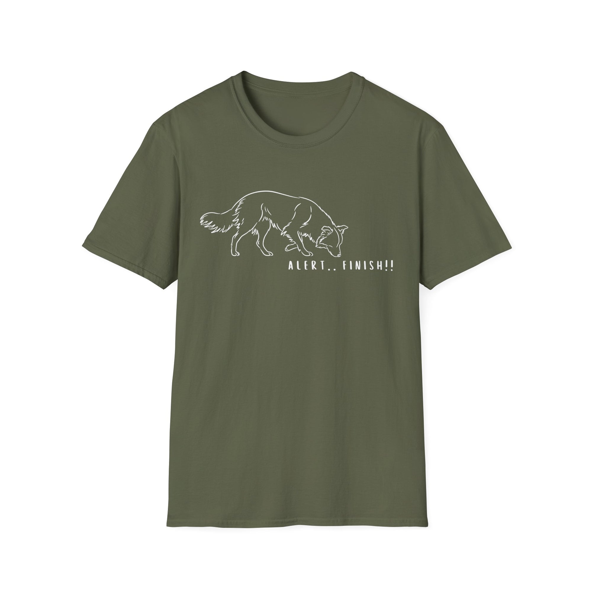 Alert Finish Dog Doggy Lady Special - Tee