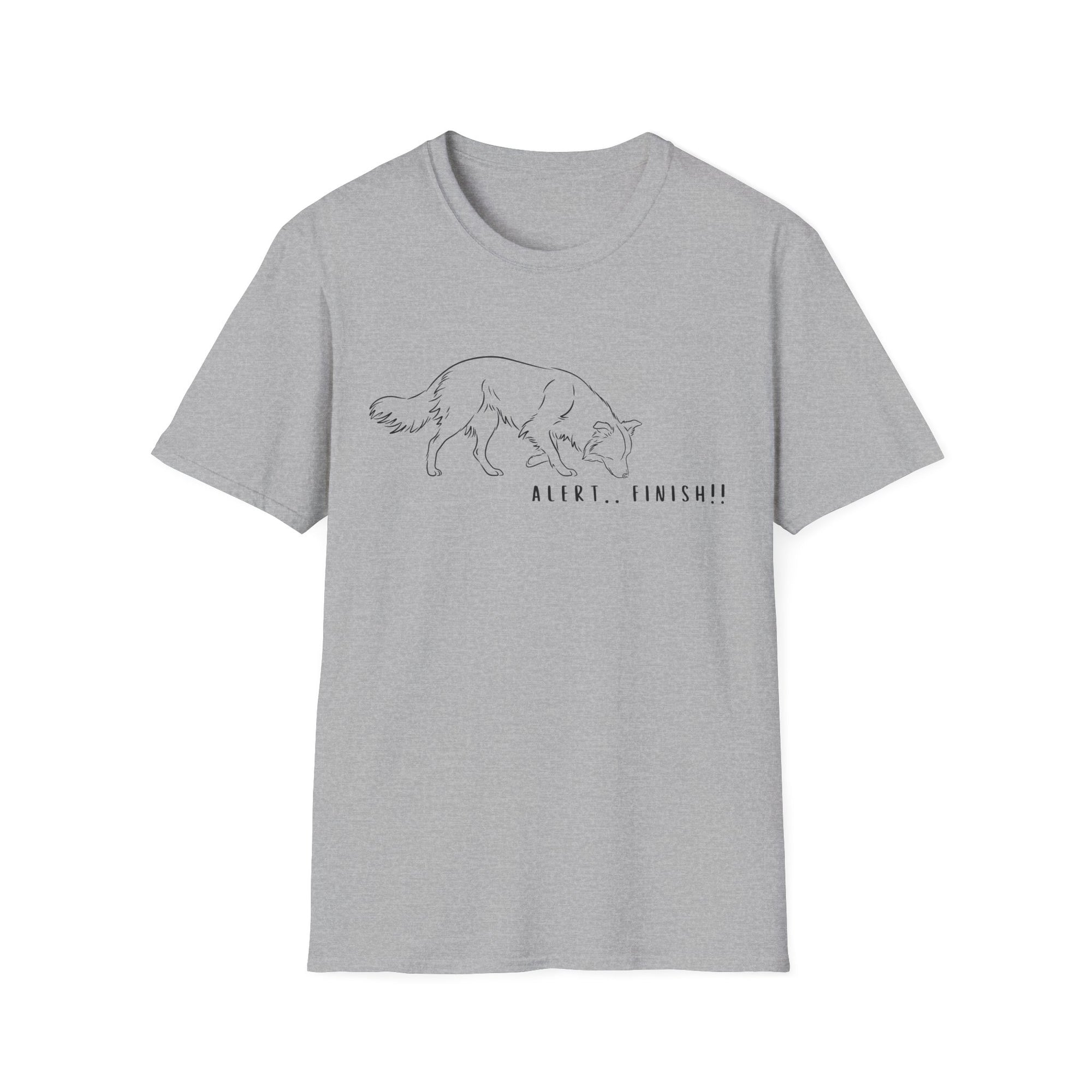 Alert Finish Dog Doggy Lady Special - Tee