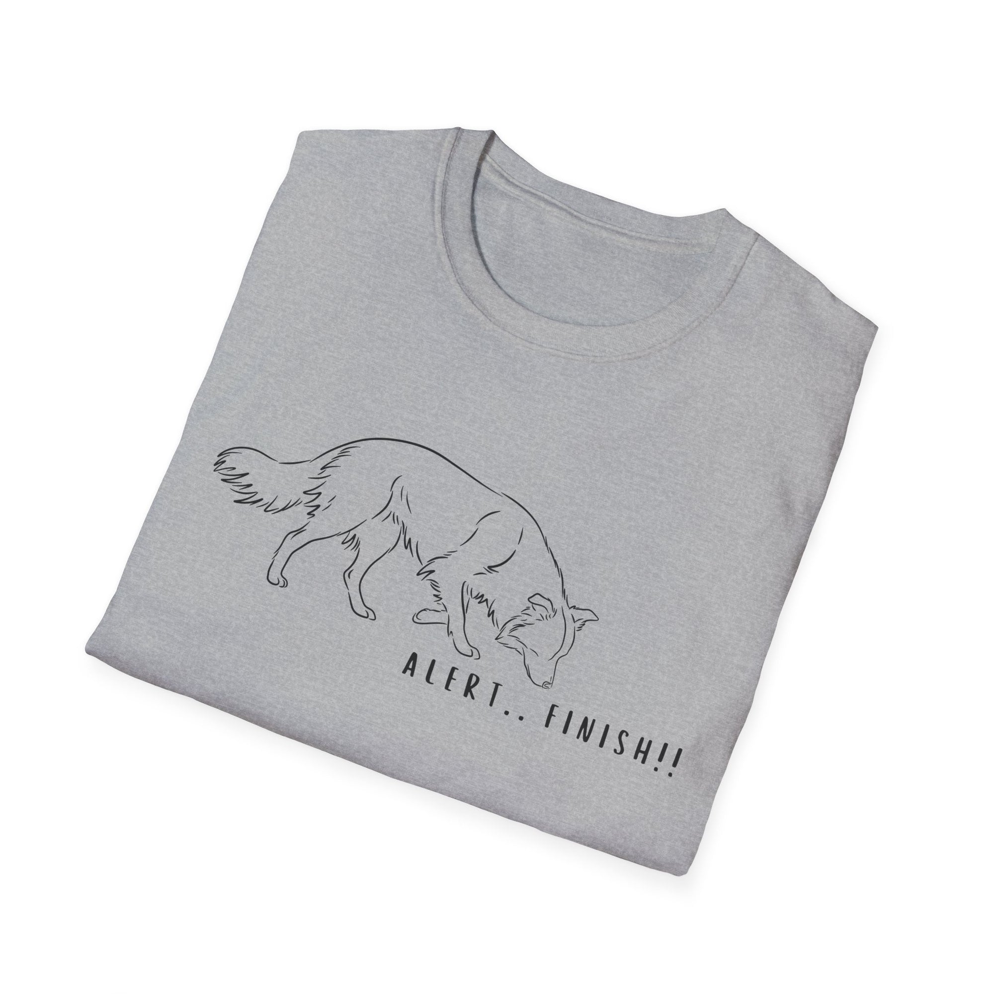 Alert Finish Dog Doggy Lady Special - Tee