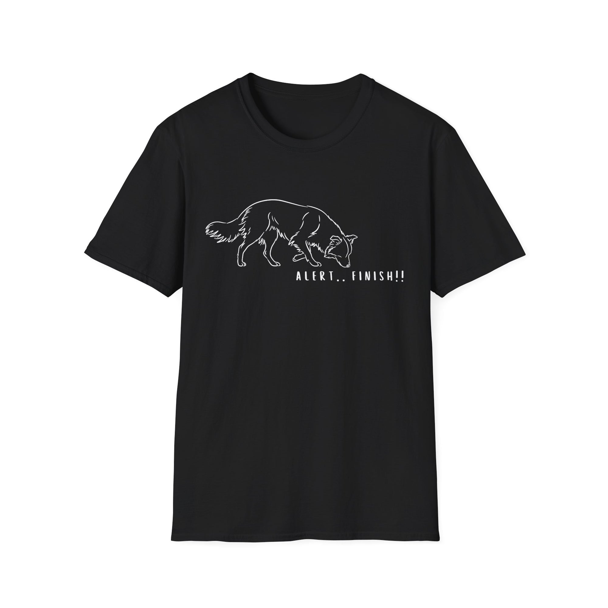 Alert Finish Dog Doggy Lady Special - Tee