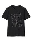 Your Dogs On A Shirt - Custom Pet Tee (2 dogs)