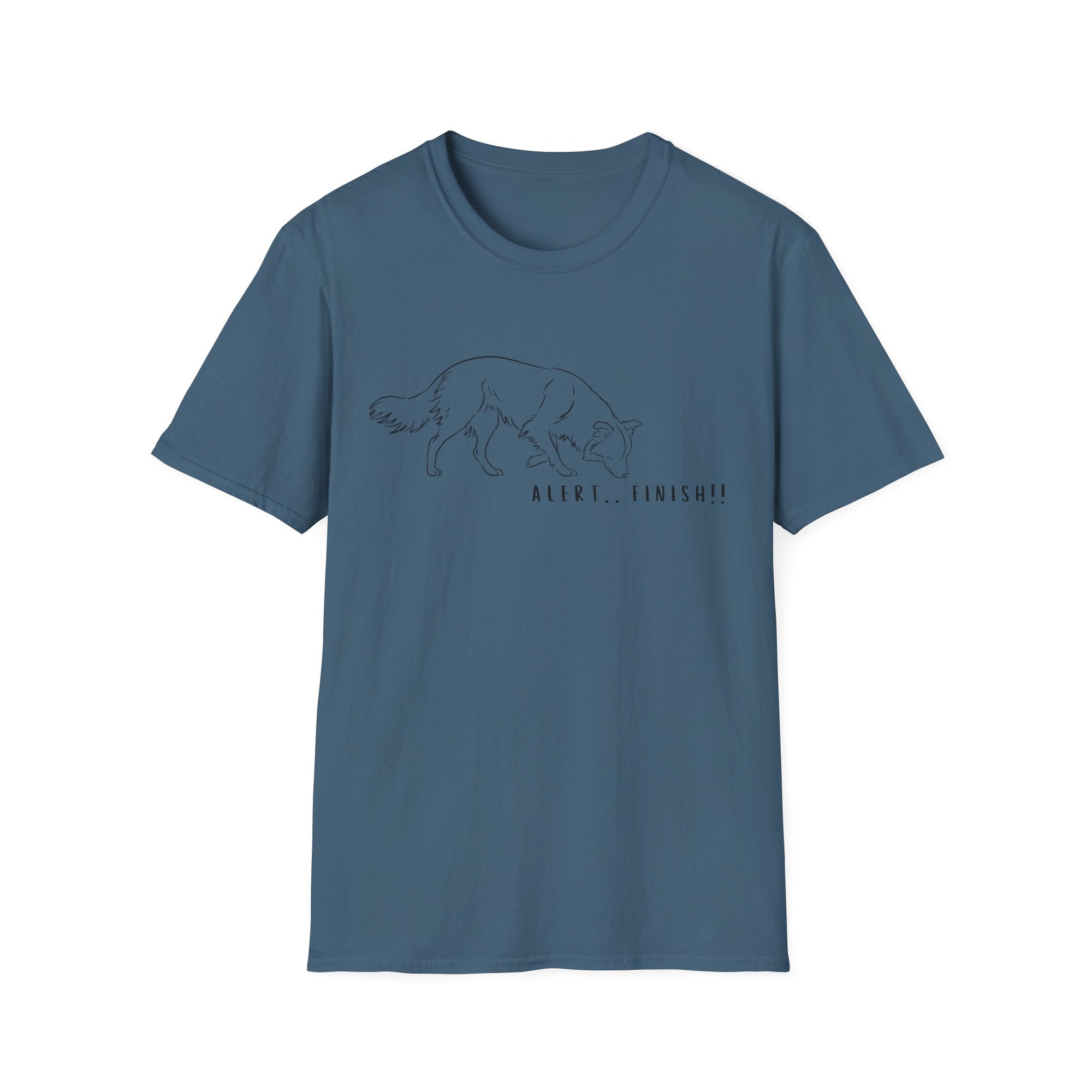 Alert Finish Dog Doggy Lady Special - Tee