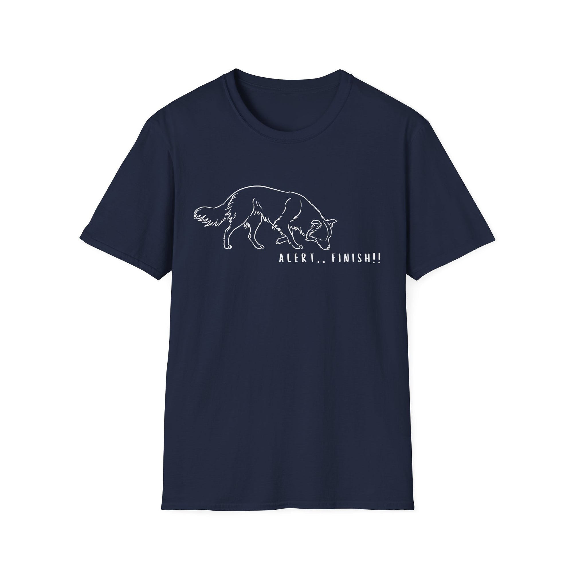 Alert Finish Dog Doggy Lady Special - Tee