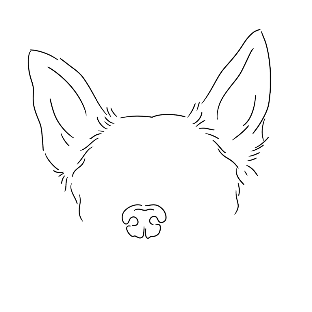 'Custom Dog Ears & Nose' Sticker The Furry Gremlins